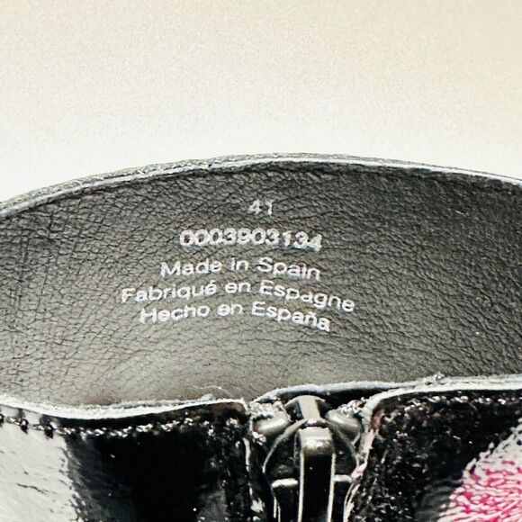 Free People Ruby Women's 41/ 10 Platform Bootie Black Patent Leather NWOB - Picture 11 of 12